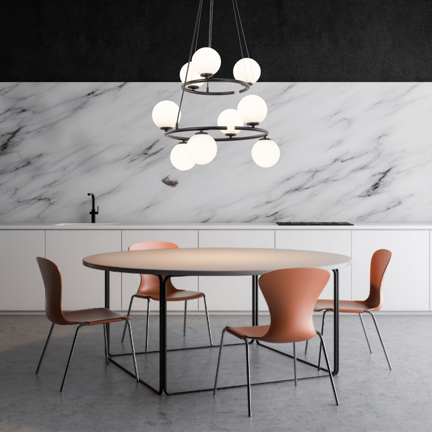 Anabelle Scandinavian Minimalist Pendant Ceiling Light for Kitchen Island, Dining Room & Modern Interiors - Dekor Butik