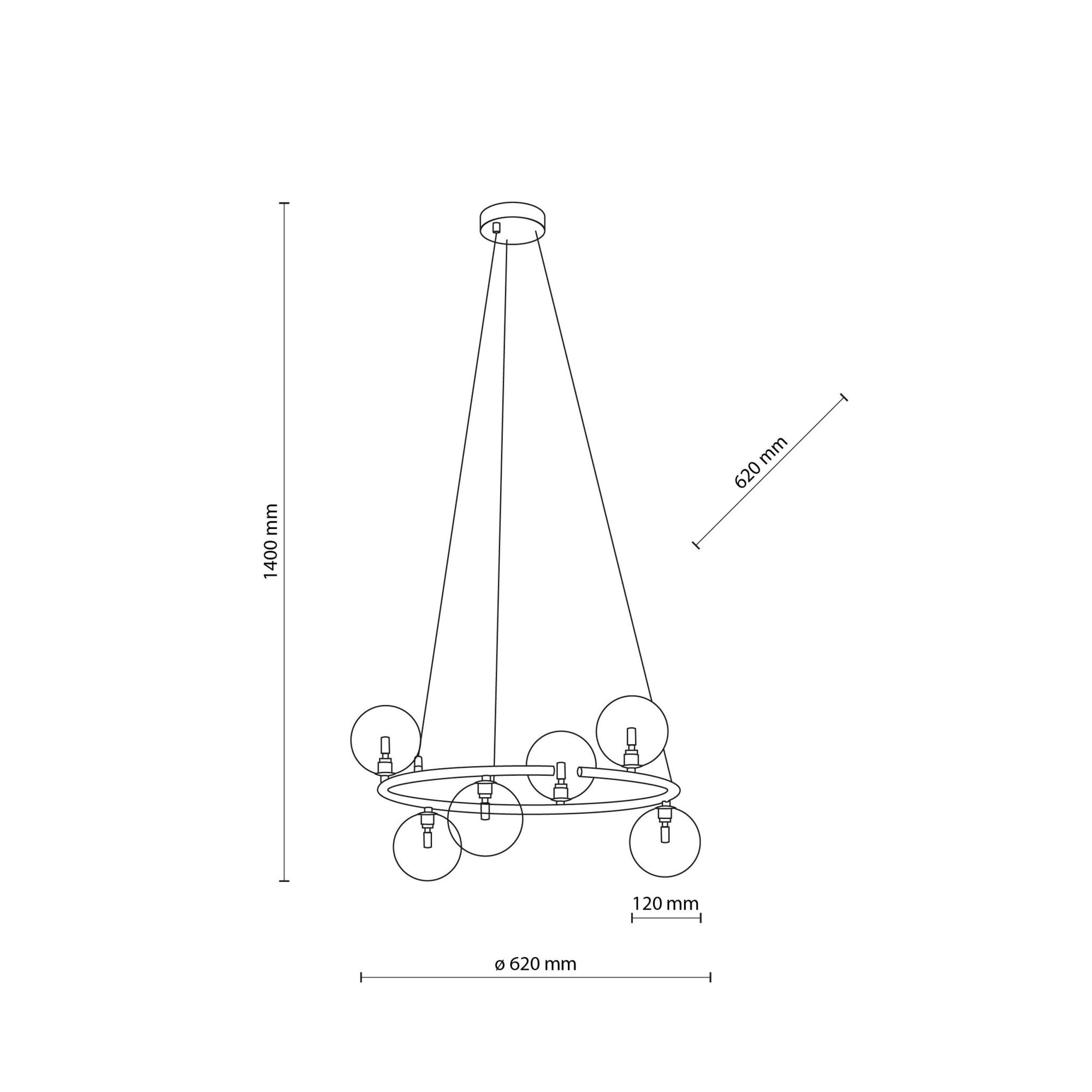 ANABELLE Scandinavian Pendant Light 6 - Dekor Butik