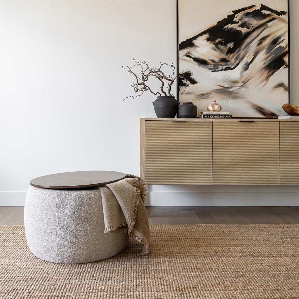 baseAsh Storage Ottoman - Dekor Butik