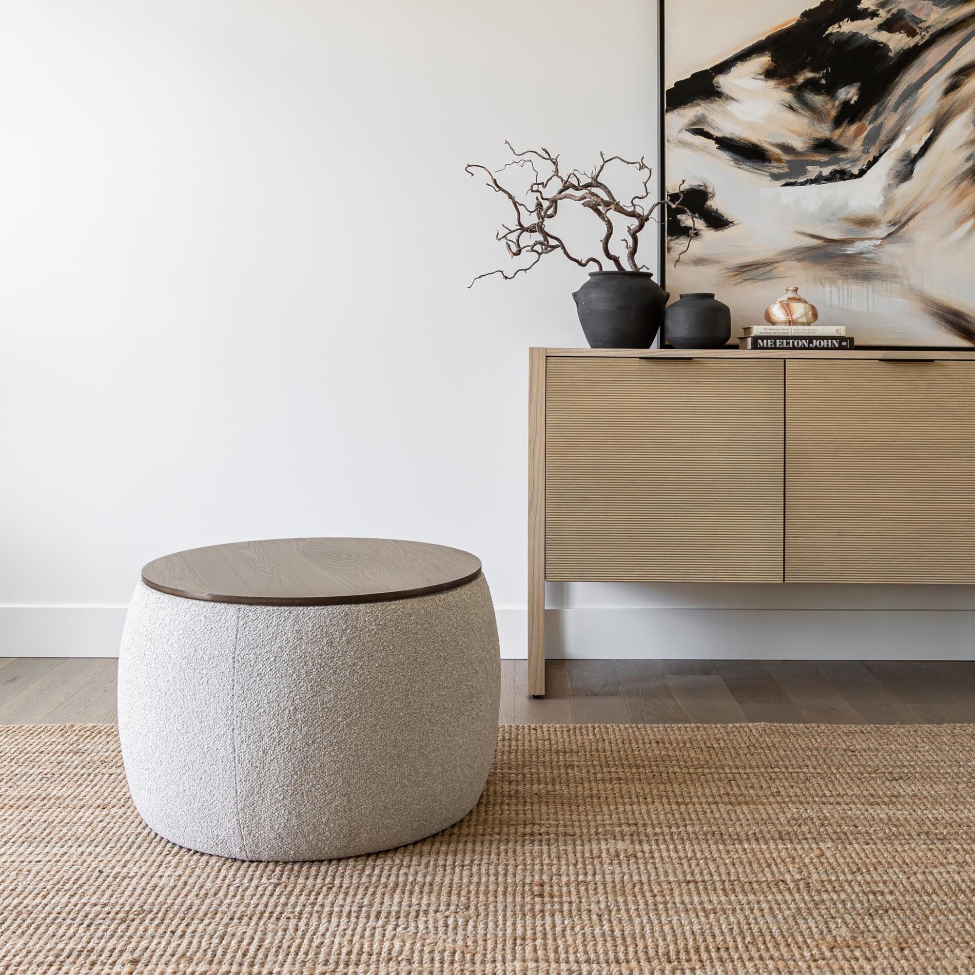 baseAsh Storage Ottoman - Dekor Butik