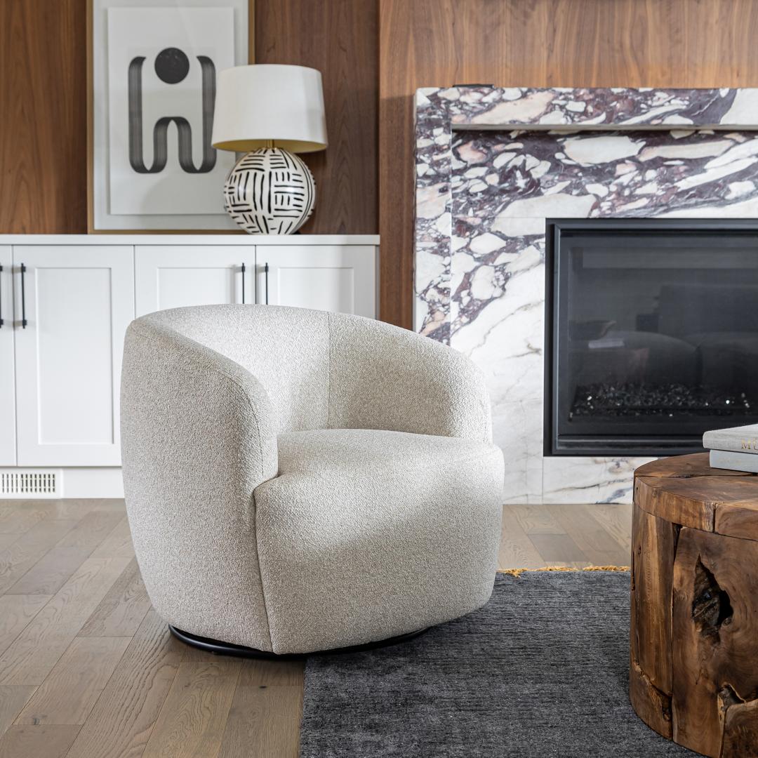 Aspen Swivel Chair - Buff - Dekor Butik