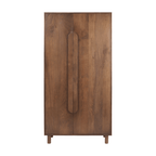 FurnitureAstrid Armoire - Medium Brown Solid Wood - Dekor Butik