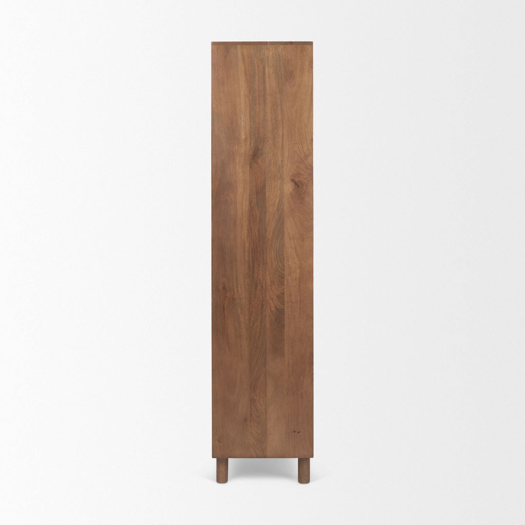 FurnitureAstrid Armoire - Medium Brown Solid Wood - Dekor Butik