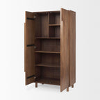 FurnitureAstrid Armoire - Medium Brown Solid Wood - Dekor Butik