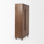 FurnitureAstrid Armoire - Medium Brown Solid Wood - Dekor Butik