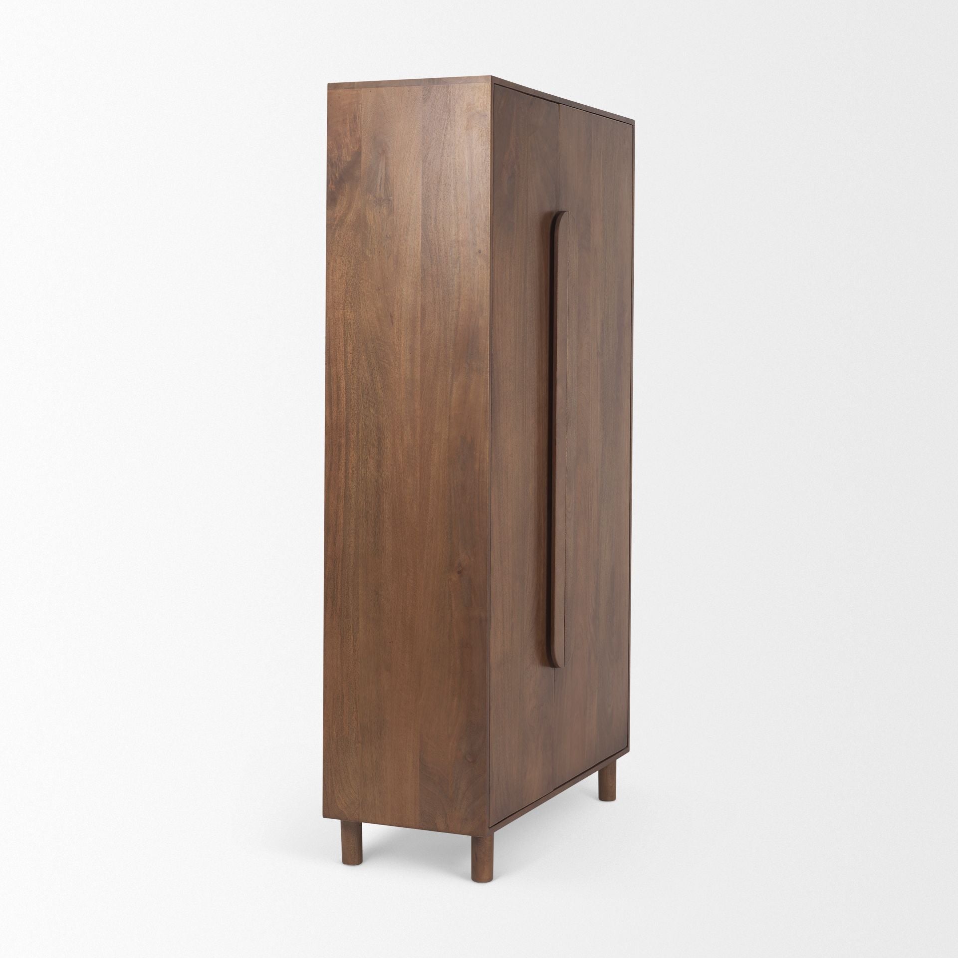 FurnitureAstrid Armoire - Medium Brown Solid Wood - Dekor Butik