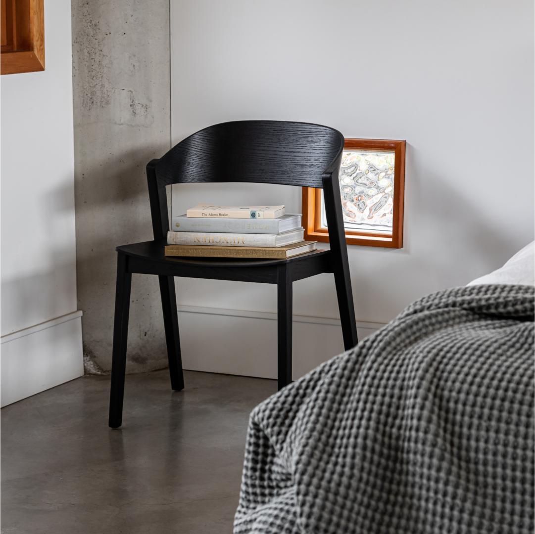 baseAstrid Stackable Chair - Black - Dekor Butik