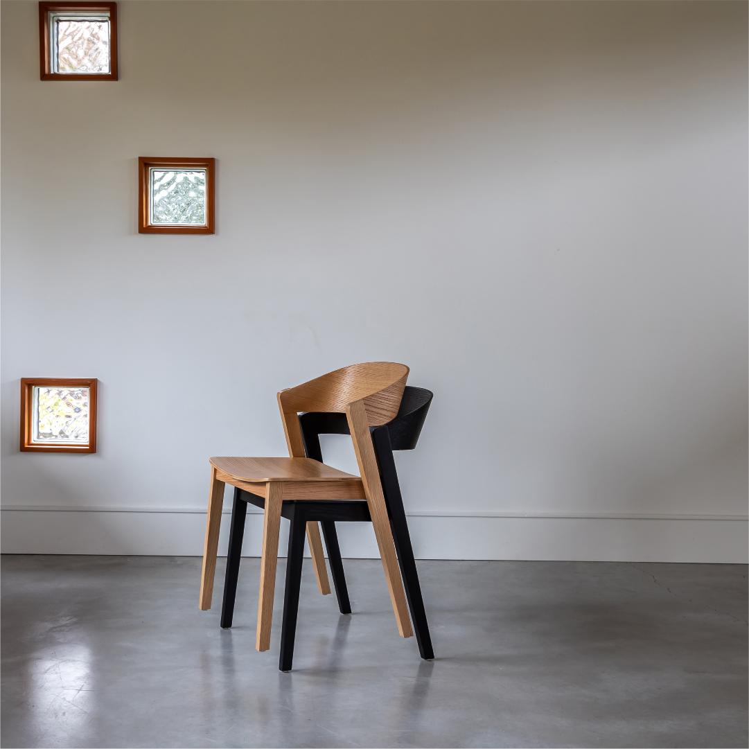 baseAstrid Stackable Chair - Black - Dekor Butik
