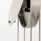 Aurus Matte Gray Metal Table Clock - Dekor Butik