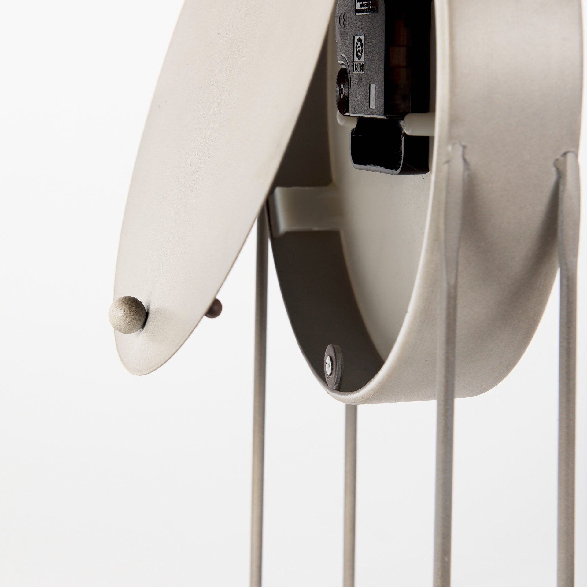 Aurus Matte Gray Metal Table Clock - Dekor Butik