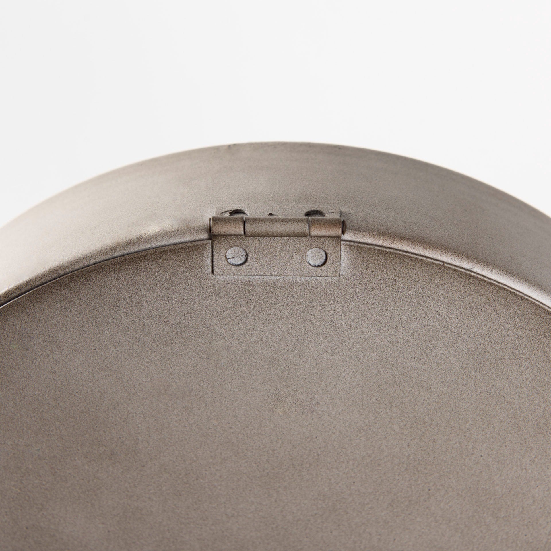 Aurus Matte Gray Metal Table Clock - Dekor Butik