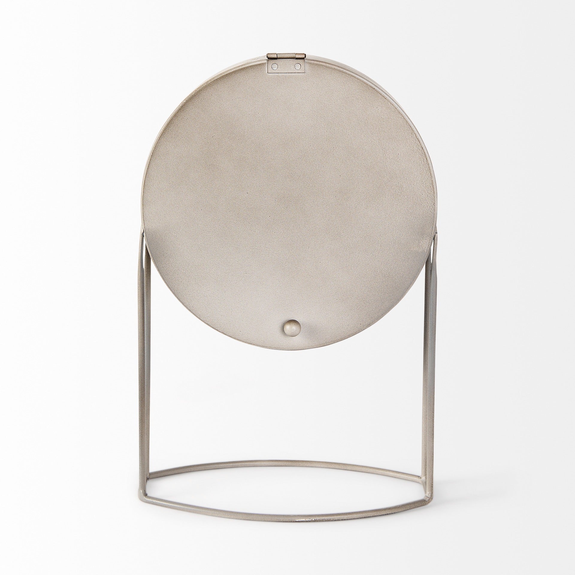 Aurus Matte Gray Metal Table Clock - Dekor Butik