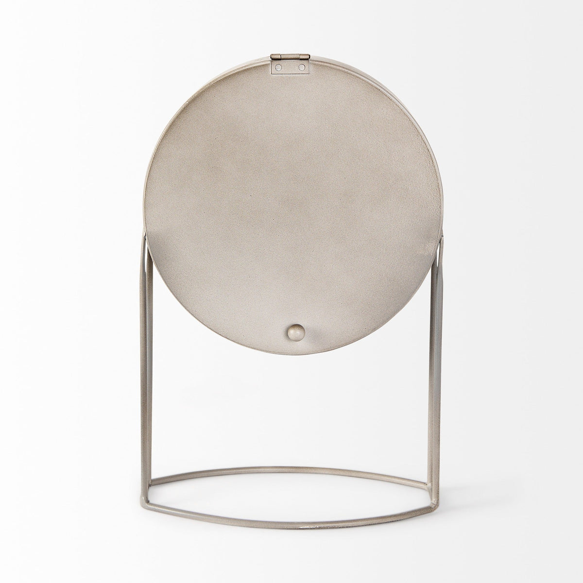 Aurus Matte Gray Metal Table Clock - Dekor Butik