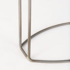 Aurus Matte Gray Metal Table Clock - Dekor Butik