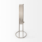 Aurus Matte Gray Metal Table Clock - Dekor Butik