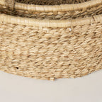 Ayanna Set of 2 Deep Nesting Seagrass Baskets w/ Handles - Dekor Butik