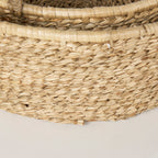 Ayanna Set of 2 Deep Nesting Seagrass Baskets w/ Handles - Dekor Butik