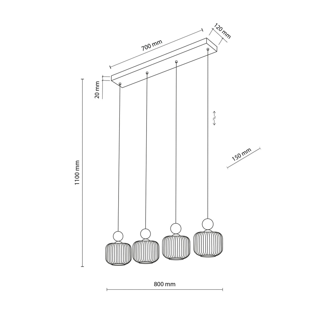 Ballo Scandinavian Pendant Light 4 - Dekor Butik