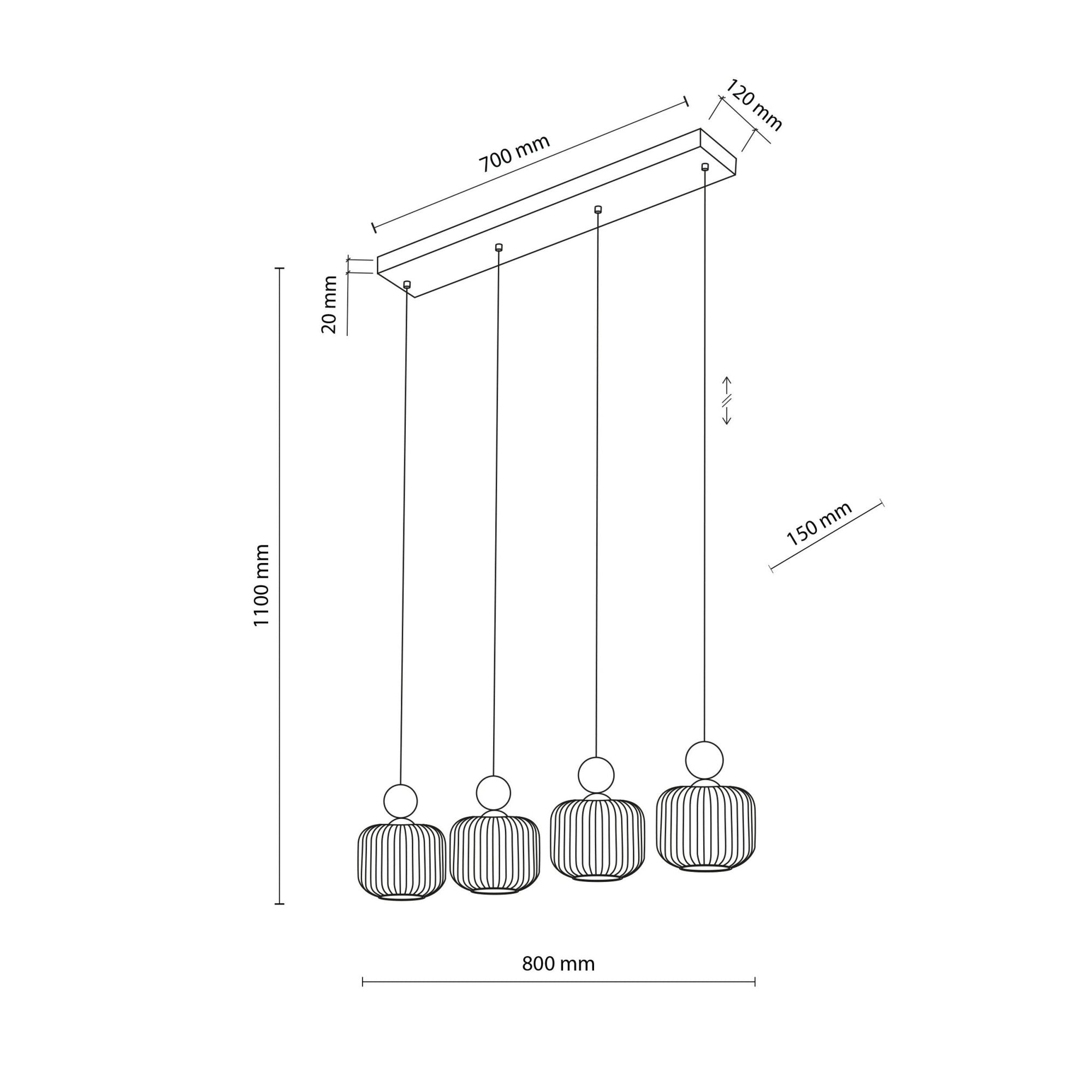 Ballo Scandinavian Pendant Light 4 - Dekor Butik