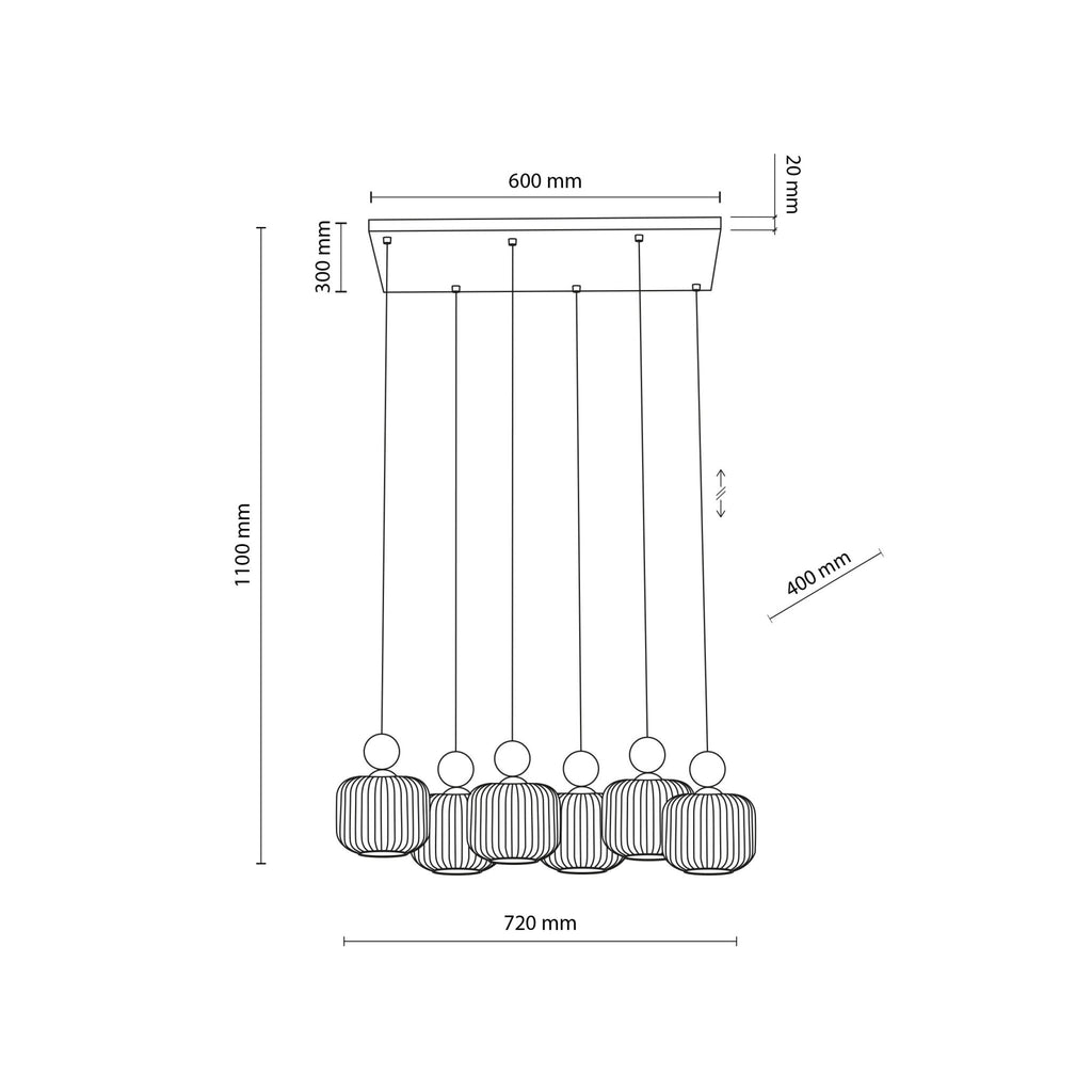 Ballo Scandinavian Pendant Light 6 - Dekor Butik