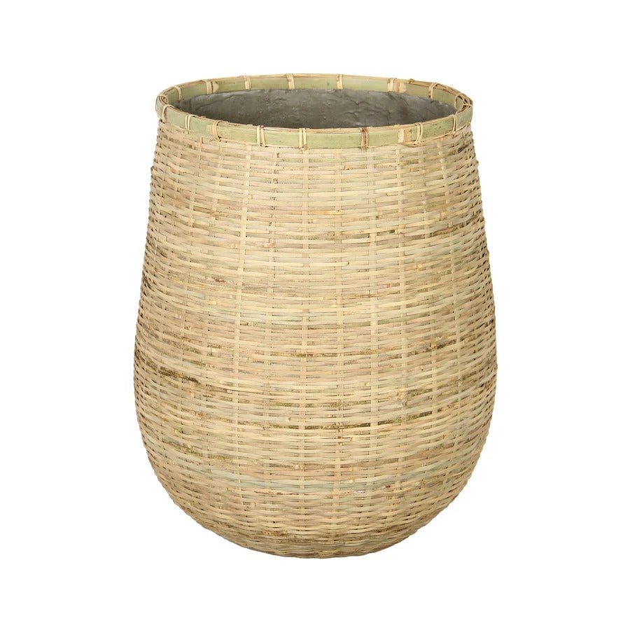 Bamboo Indoor Basket Pot - Natural - Dekor Butik