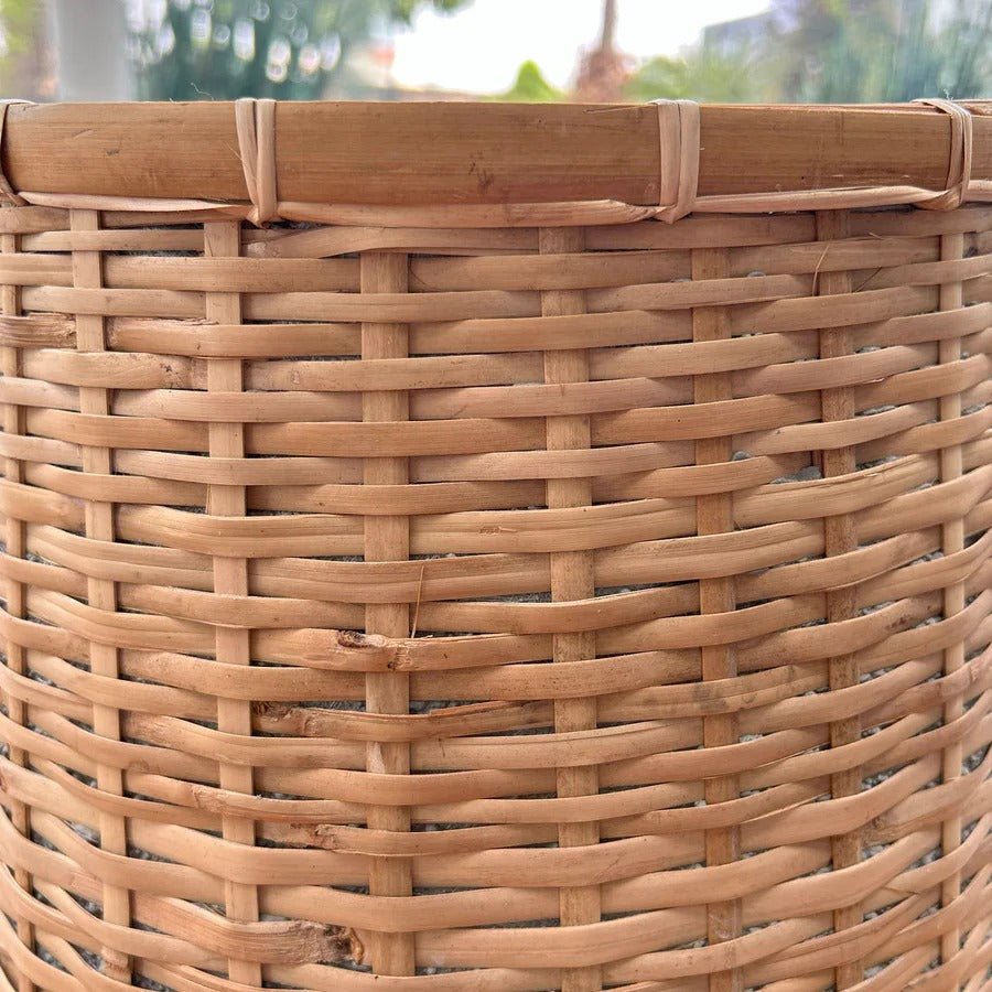 Bamboo Indoor Basket Pot - Natural - Dekor Butik