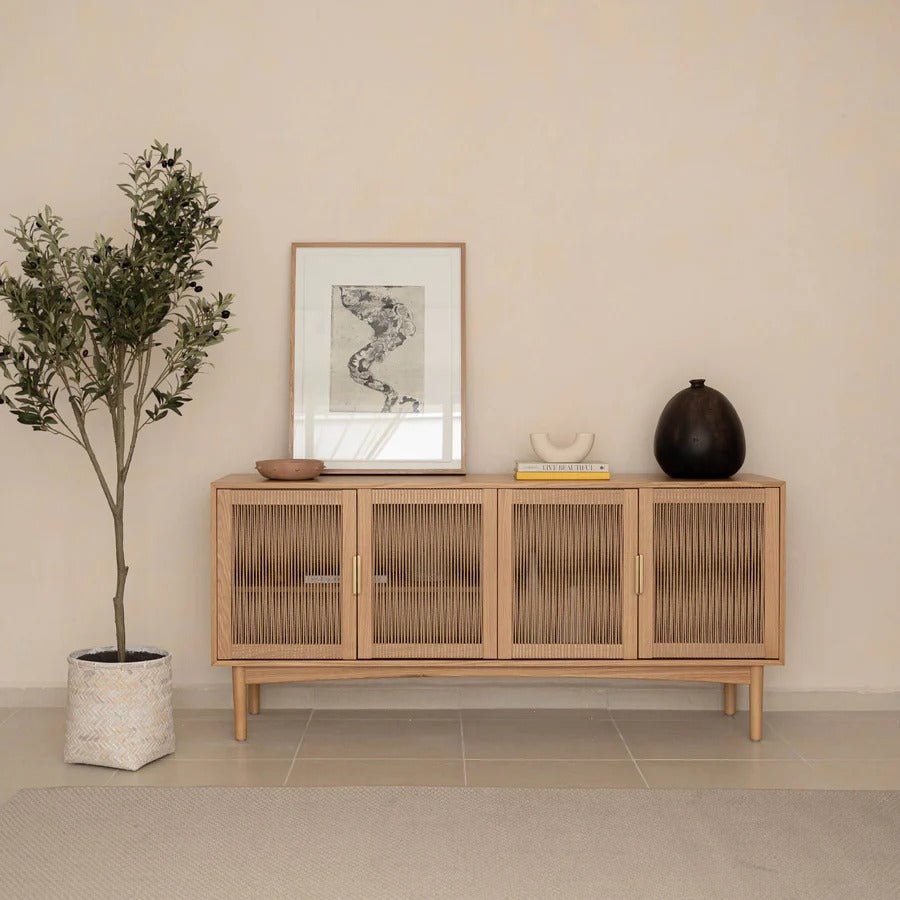 Bamboo Indoor Basket Pot – White Wash - Dekor Butik