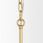Barbara Brushed Gold Metal w/ Frosted Glass Globes 18 - Light Chandelier - Dekor Butik