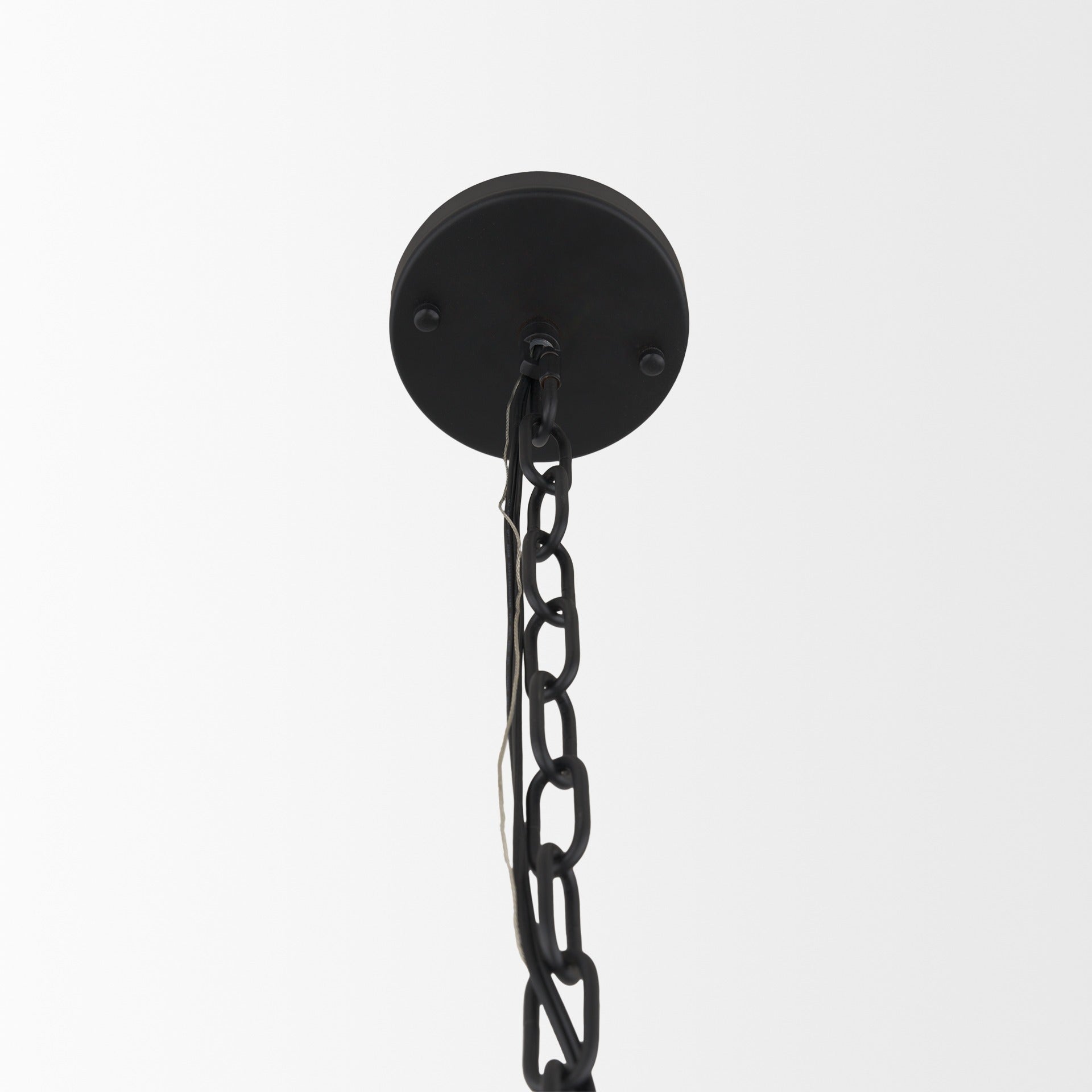 Barbara Matte Black Metal w/ Frosted Glass Globes 11 - Light Chandelier - Dekor Butik