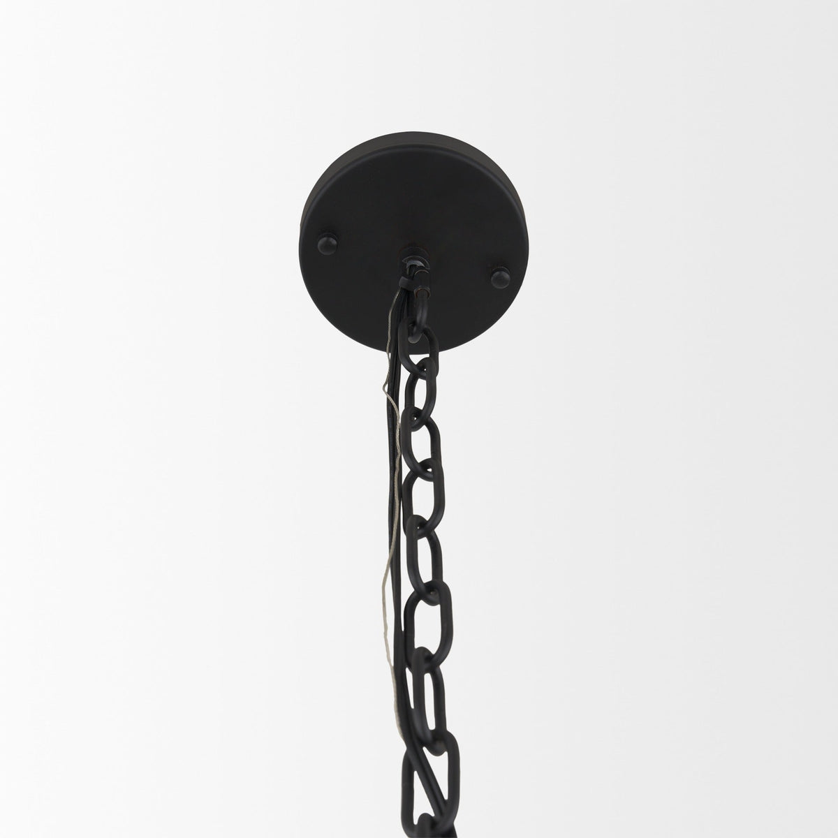 Barbara Matte Black Metal w/ Frosted Glass Globes 11 - Light Chandelier - Dekor Butik