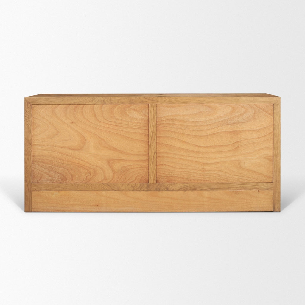 Belford 6 - Drawer Light Brown Oak Wood Dresser - Dekor Butik