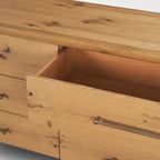 Belford 6 - Drawer Light Brown Oak Wood Dresser - Dekor Butik
