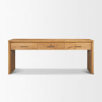 Belford 72" Light Brown Oak Wood Console Table - Dekor Butik