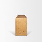 Belford 72" Light Brown Oak Wood Console Table - Dekor Butik