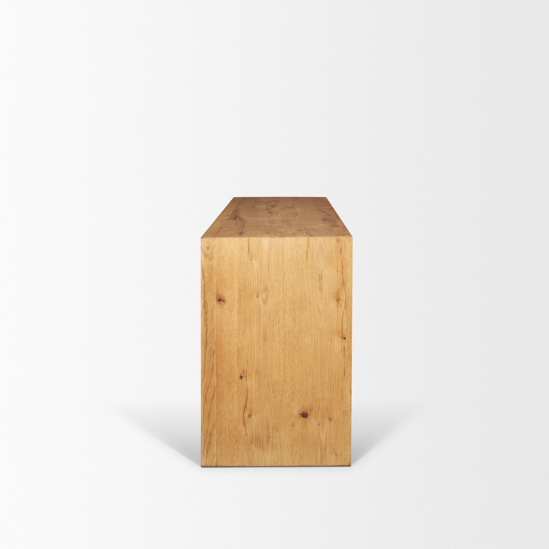 Belford 72" Light Brown Oak Wood Console Table - Dekor Butik