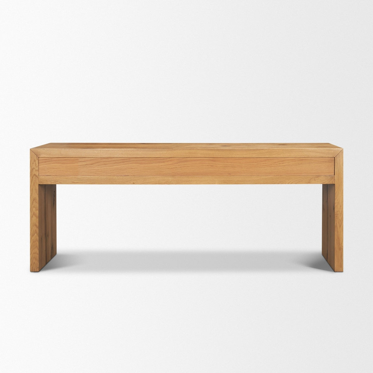 Belford 72" Light Brown Oak Wood Console Table - Dekor Butik