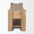 Beth Media Console – Light Brown Solid Mango Wood - Dekor Butik