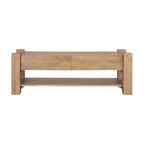 Beth Media Console – Light Brown Solid Mango Wood - Dekor Butik