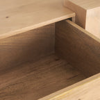 Beth Media Console – Light Brown Solid Mango Wood - Dekor Butik