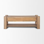 Beth Media Console – Light Brown Solid Mango Wood - Dekor Butik