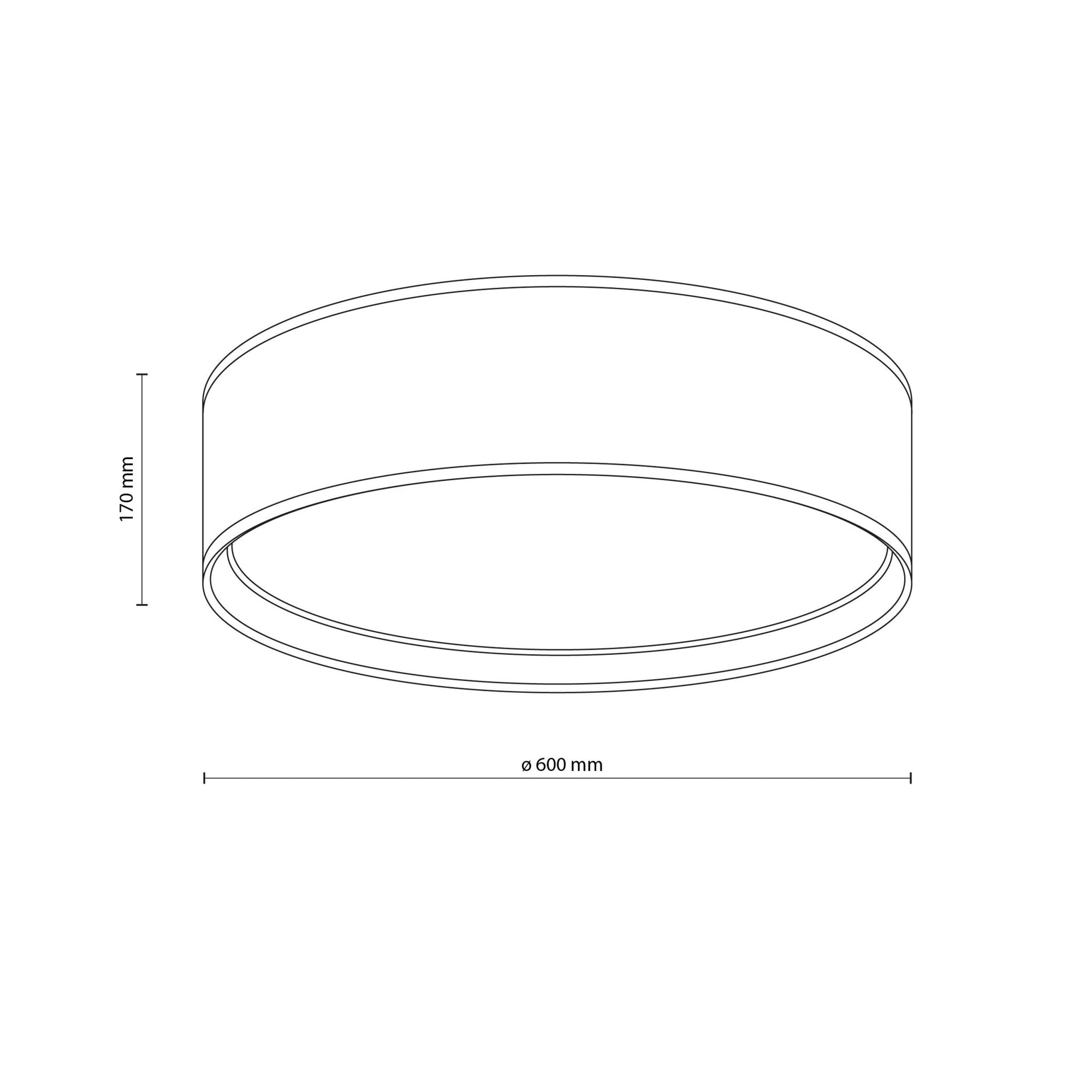 BILBAO Gold Fabric Flush Mount Ceiling Light for Bedroom, Hallway & Living Room - Dekor Butik