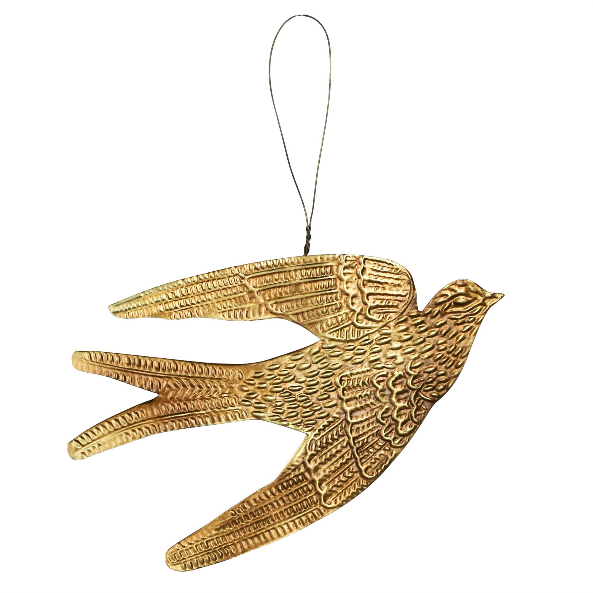 DecorBird Ornament, Gold Antique - Dekor Butik