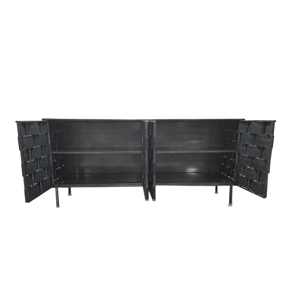 Bishop Sideboard - Black Leather - Dekor Butik