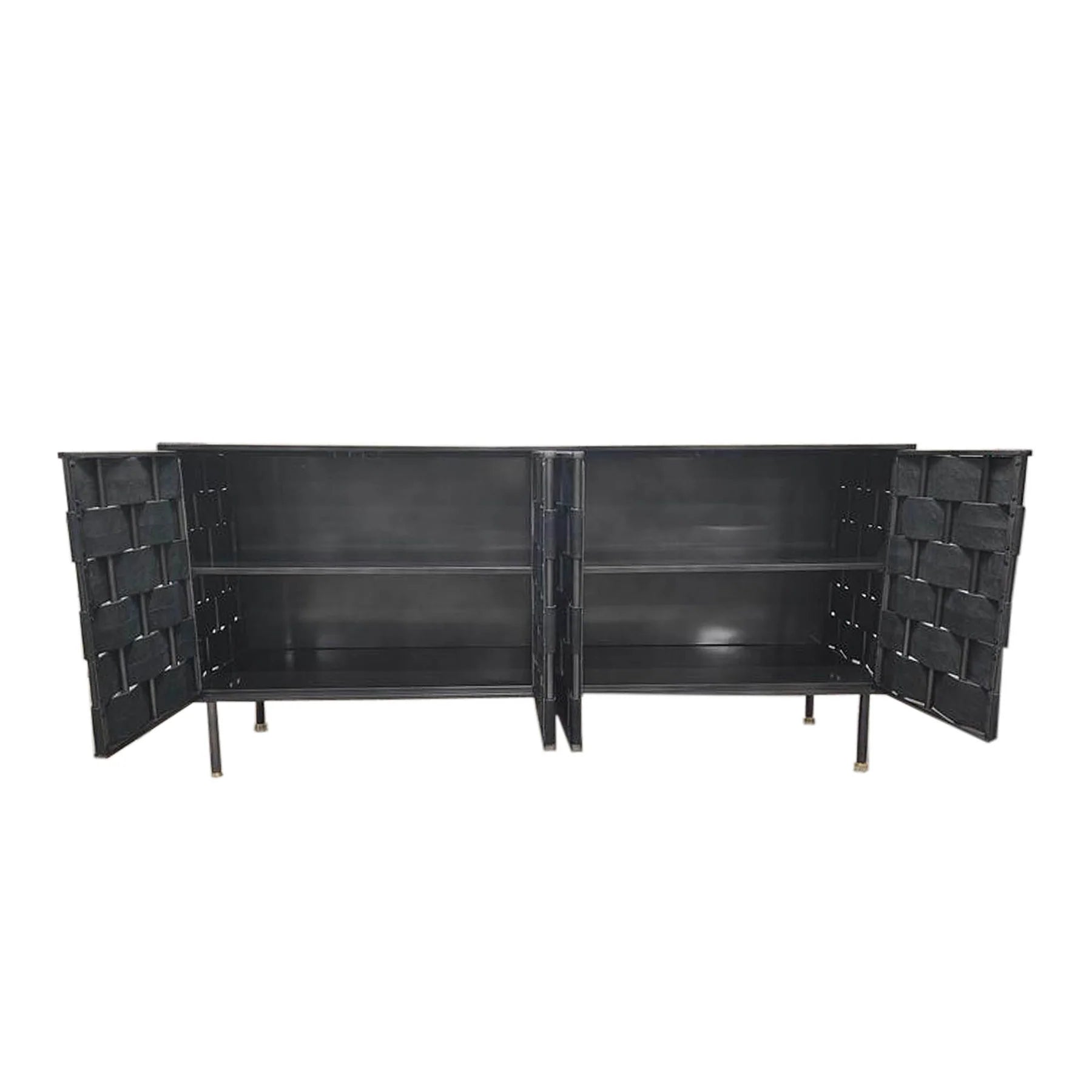 Bishop Sideboard - Black Leather - Dekor Butik