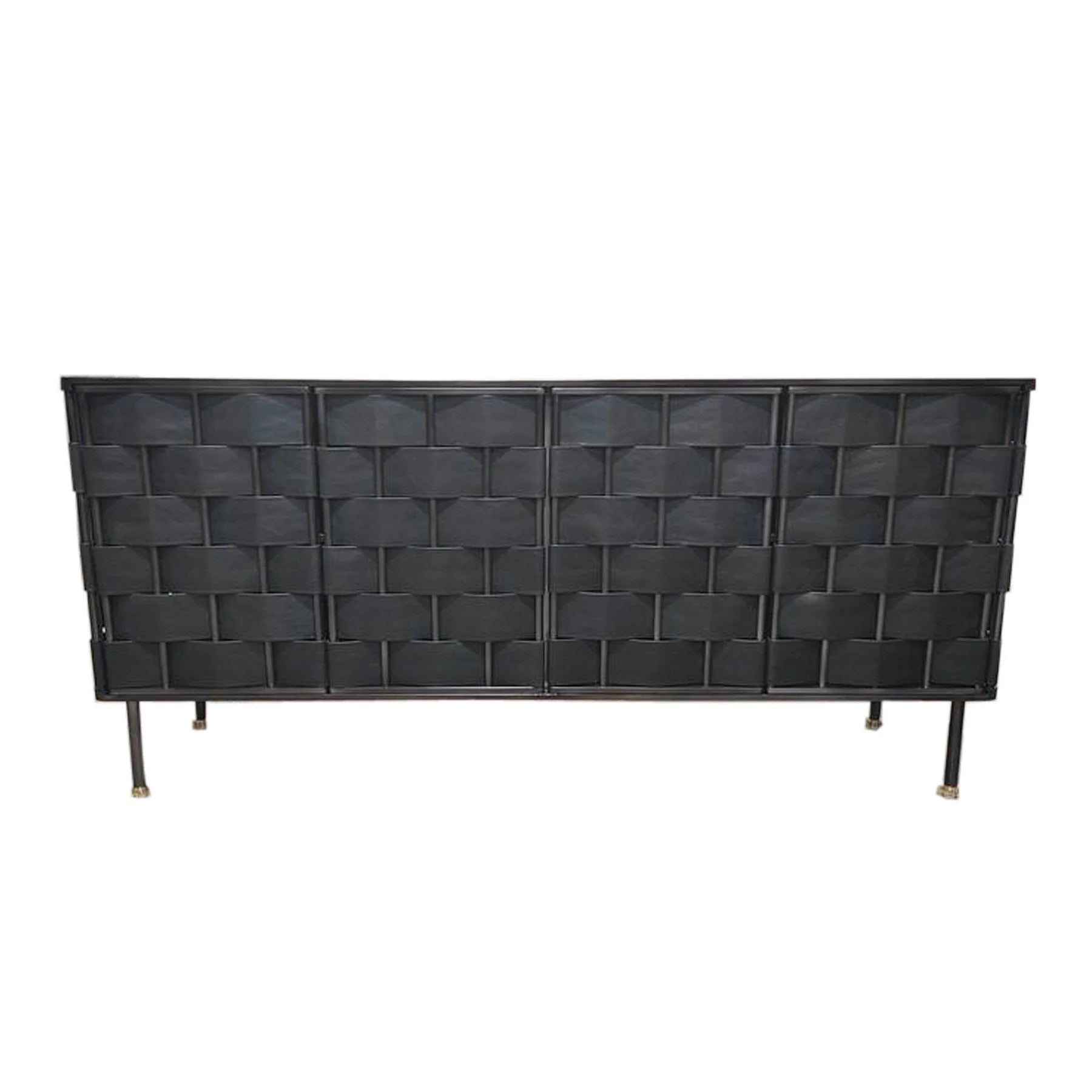 Bishop Sideboard - Black Leather - Dekor Butik