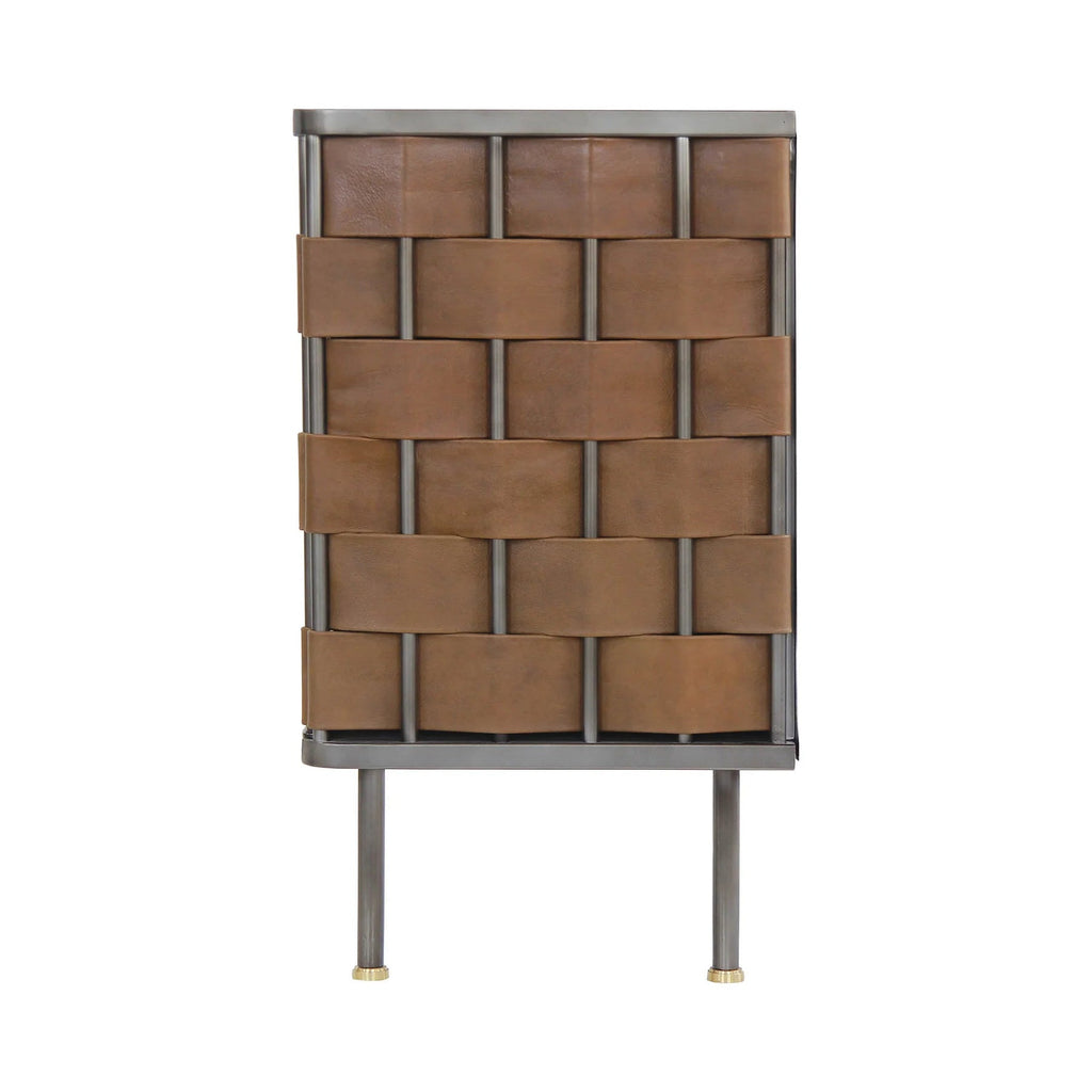 Bishop Sideboard - Brown Leather - Dekor Butik