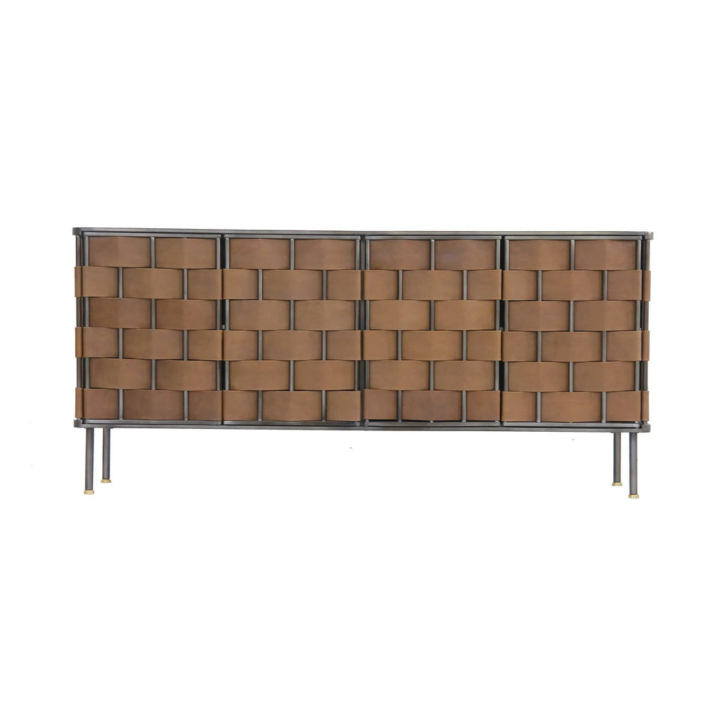 Bishop Sideboard - Brown Leather - Dekor Butik