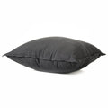 Decorative CushionsBlack Linen Decorative Pillow 24" x 24" - Dekor Butik