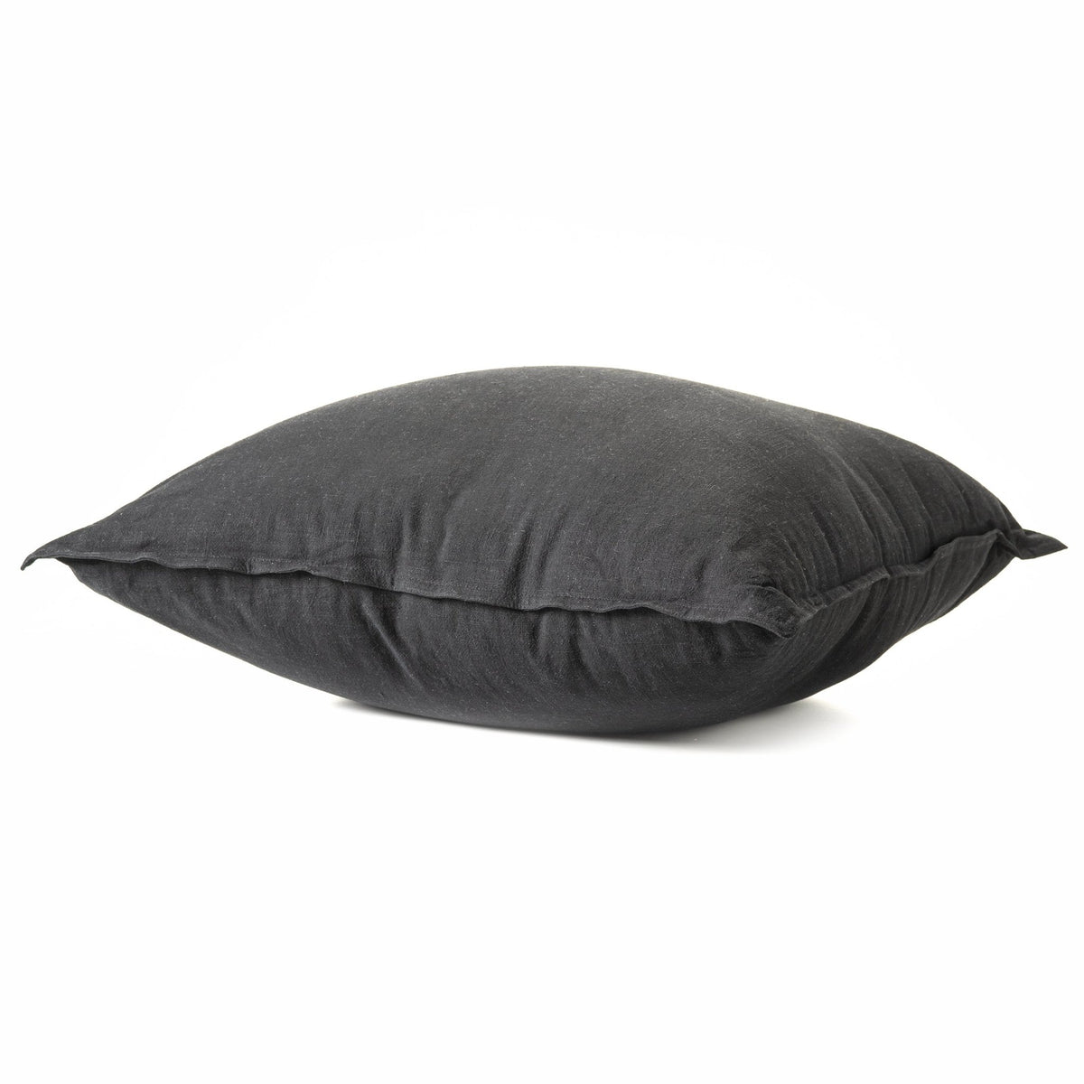 Decorative CushionsBlack Linen Decorative Pillow 24" x 24" - Dekor Butik