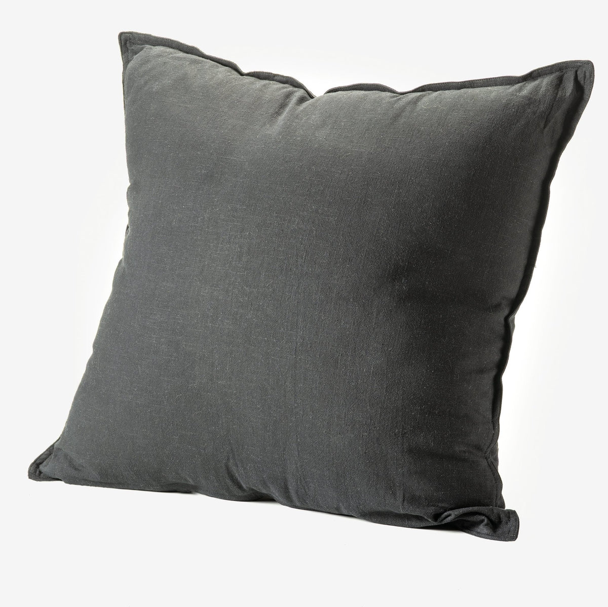 Decorative CushionsBlack Linen Decorative Pillow 24" x 24" - Dekor Butik